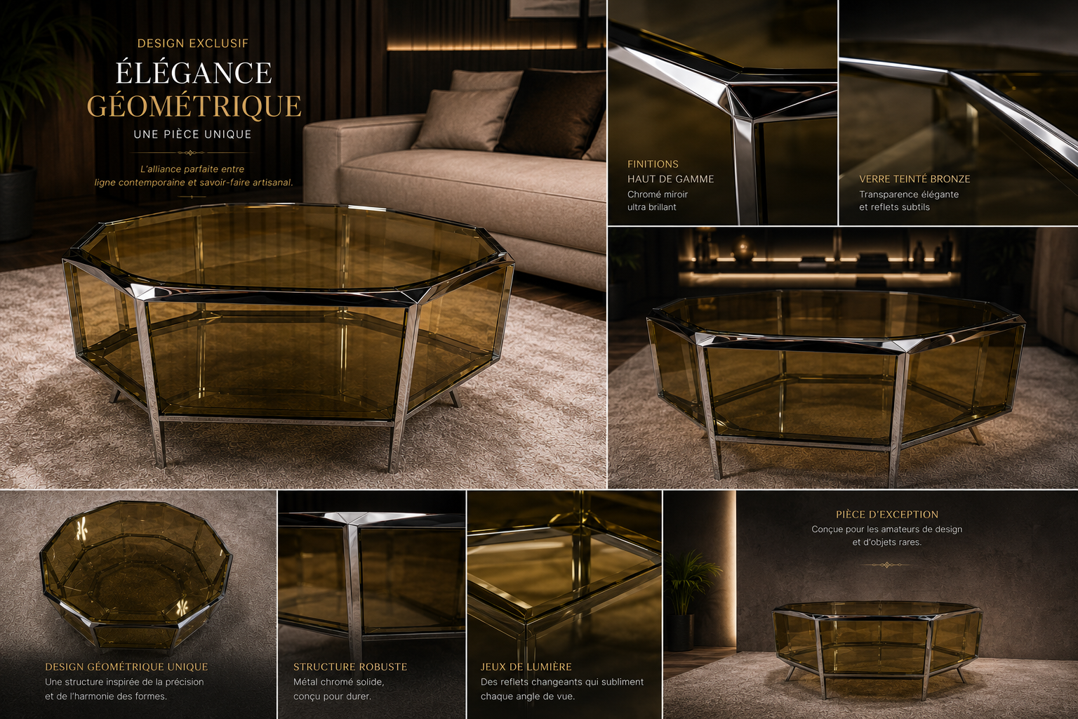 Facette — Table basse édition limitée