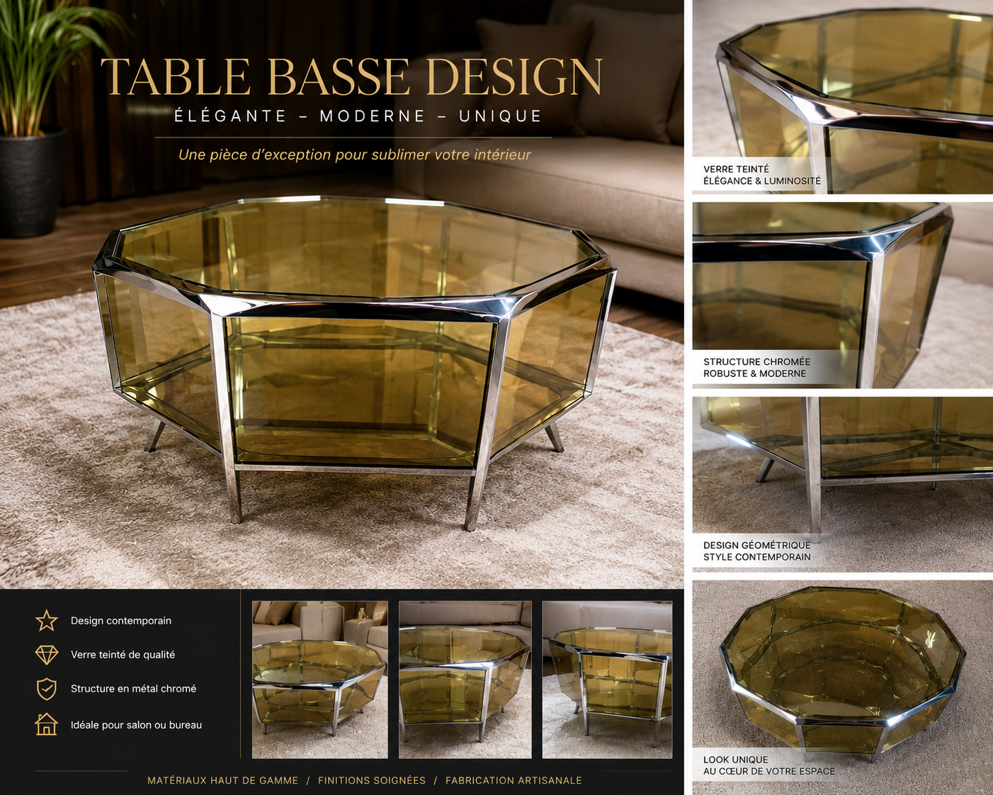 Facette — Table basse édition limitée